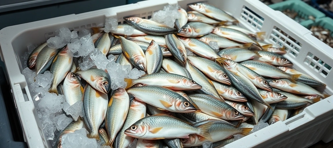 stockage-poisson-sur-glace-couches